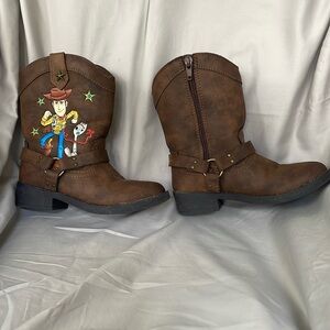 Disney Pixar Toy Story size 10 brown boots.